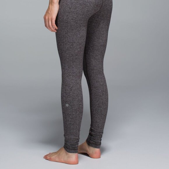 Lululemon Wunder Under Bundle Herringbone Heathered Black White / Black - Picture 12 of 14